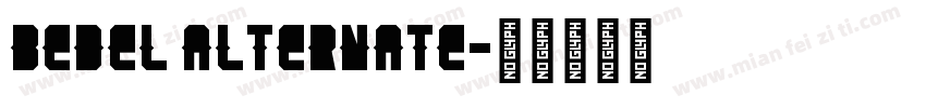 Bedel Alternate字体转换